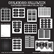 Chalkboard Halloween Printable Party Collection - Instant Download